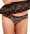 Betsey Johnson Intimates Stretch Cotton Wideside Thong